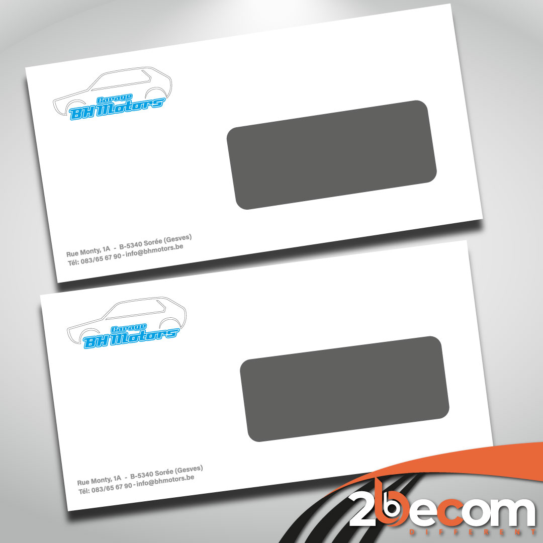 Enveloppes — réalisation 2BeCom