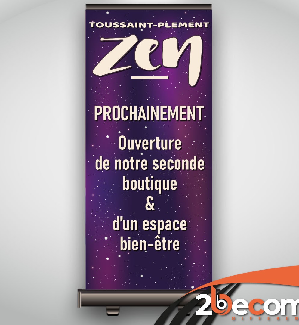 Roll-up — réalisation 2BeCom